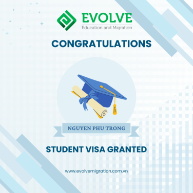 Ch&uacute;c mừng em Nguyễn Ph&uacute; Trọng đ&atilde; nhận được Visa du học nghề &Uacute;c